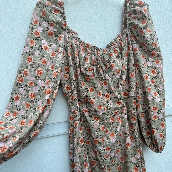 Missguided floral maxi dress 12 multi cottage core prairie coquette milk maid - Picture 3 of 14